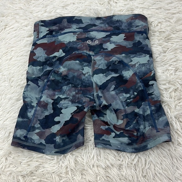 Lululemon Power Through HR Short 6" BLUE CAMO - Picture 4 of 5